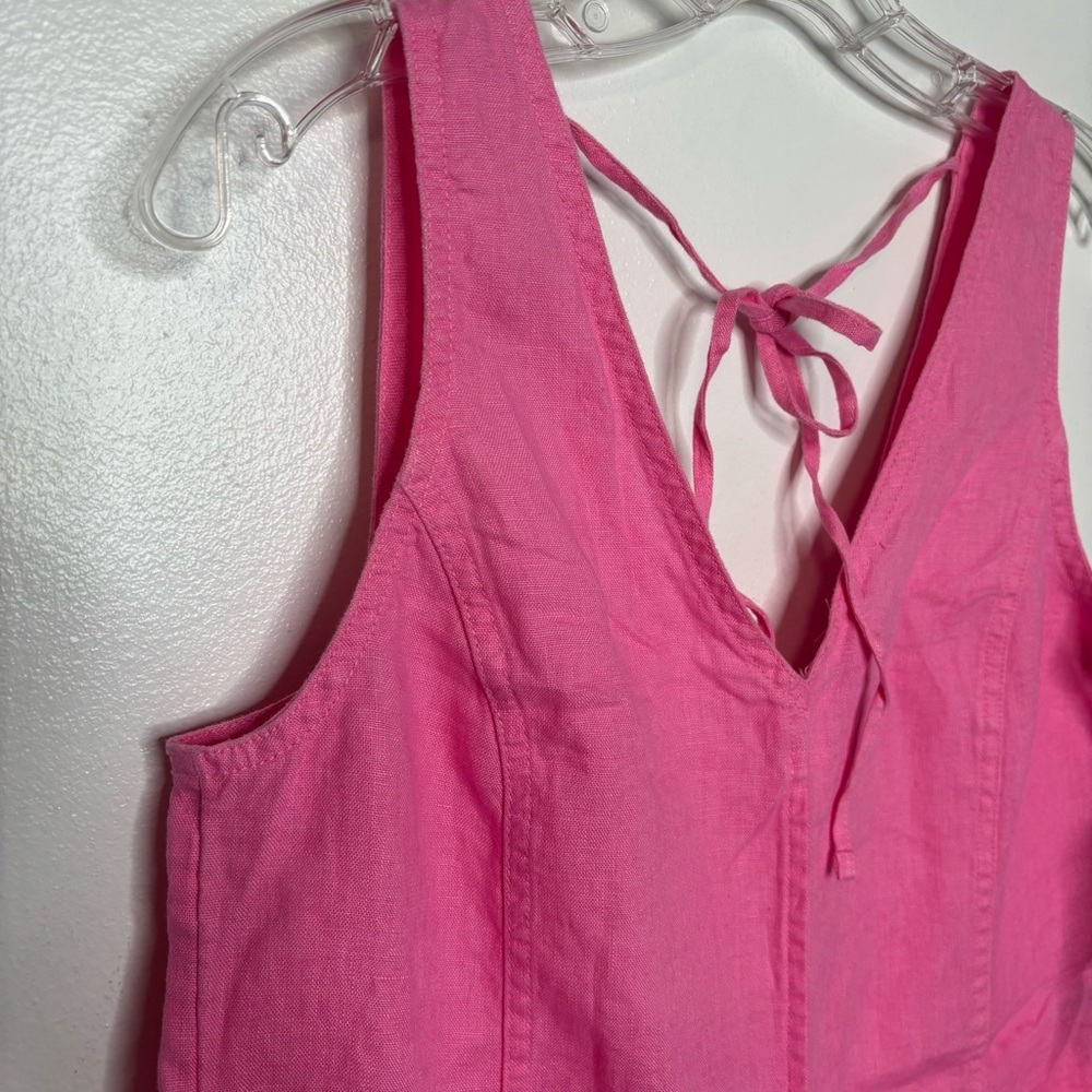 Athleta Retreat Linen Romper XS Pink NWT - Picture 5 of 11